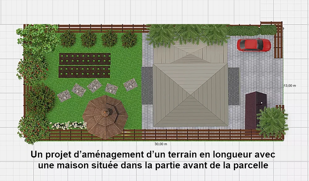 Un projet créé avec le Logiciel d'aménagement extérieur